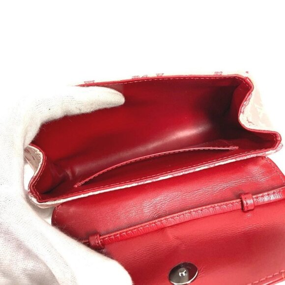 LOUIS VUITTON M92588 Monogram Satin Cherry Blossom Griotte Pochette Shoulder Bag - Picture 13 of 14